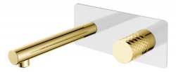 Cмеситель для раковины Boheme Stick 125-WG с внутренней частью white diamond gold