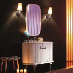 Мебель для ванной Tessoro RIVOLI 120 арт.TS-RI912-C-W/G Белый/Цоколь с ножками золото