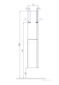 Шкаф-колонна Акватон (Aquaton) Рене белый/грецкий орех 1A222003NRC80