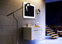 Мебель для ванной Aqwella 5 stars Малага 90 левая, белый глянец