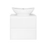 Мебель для ванной Style Line Монако 60 подвесная с 2 ящиками, осина белая/белый лакобель, PLUS