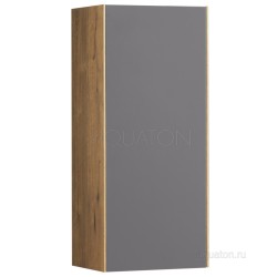 Шкаф навесной Акватон (Aquaton) Сохо дуб веллингтон, графит софт 1A258403AJA00