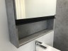 Зеркальный шкаф Comforty Эдинбург-60 бетон светлый