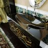 Мебель для ванной Clarberg Due Amanti 100 черный глянец, ручки золото