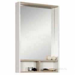 Зеркало Акватон (Aquaton) Йорк 55 белый, ясень фабрик 1A173202YOAV0