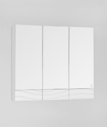 Зеркальный шкаф Style Line Вероника 80 люкс, белый
