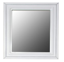 Зеркало Atoll Валери 180 белый глянец, патина серебро