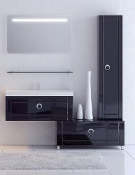 Мебель для ванной Aqwella 5 stars Инфинити 100 черная
