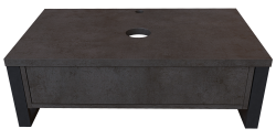 Тумба 1Marka Grunge Loft 90П 1в.я бетон темно-серый