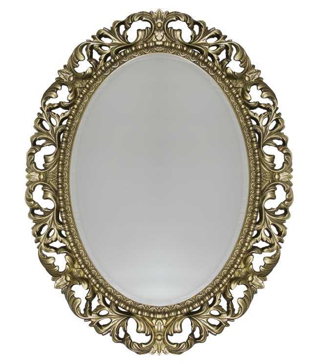 Зеркало Tessoro ISABELLA овальное без фацета арт. TS-102101-B/L поталь бронза