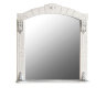Зеркальный шкаф Atoll Александрия 85 кремовый, патина серебро