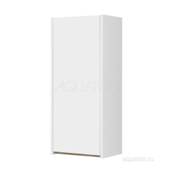 Шкаф навесной Акватон (Aquaton) Марти белый глянец, дуб эндгрейн 1A270203MY010