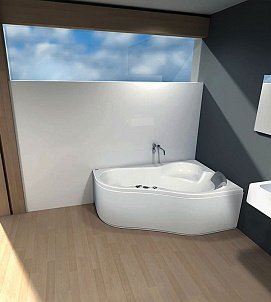 Акриловая ванна Santek Ибица XL R 160x100