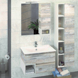 Мебель для ванной Comforty Турин-75 дуб бежевый
