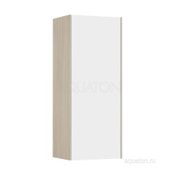 Шкаф навесной Акватон (Aquaton) Асти белый глянец, ясень шимо 1A262903AX010