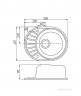 Мойка для кухни Акватон (Aquaton) Чезана круглая с крылом графит 1A711232CS210