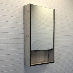 Зеркальный шкаф Comforty Вена-45 дуб дымчатый