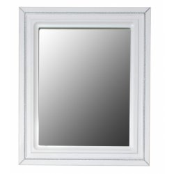 Зеркало Atoll Валери 160 белый глянец, патина серебро
