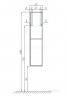 Шкаф-колонна Акватон (Aquaton) Ривьера белый матовый 1A239203RVX20