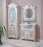 Мебель для ванной Atoll Наполеон-287 белый жемчуг, патина золото