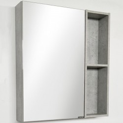 Зеркальный шкаф Comforty Осло-60 бетон светлый