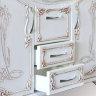 Мебель для ванной Atoll Барселона-295 белое дерево, патина медь