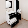 Мебель для ванной Style Line Адонис 60, черный/белый