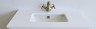 Тумба с раковиной и столешницей Atoll (Атолл) Брайтон 100К фурнитура хром, белый глянец