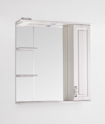 Зеркальный шкаф Style Line Олеандр-2 75/С, рельеф пастель