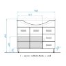 Мебель для ванной Style Line Ирис 100 с 3 ящиками
