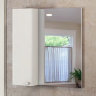 Зеркальный шкаф Comforty Неаполь-80 белый глянец