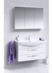 Мебель для ванной Аквелла (Aqwella) Аллегро 105 2 ящика , цвет белый, Agr.01.10/2