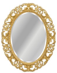Зеркало Tessoro ISABELLA овальное с фацетом арт. TS-10210-G/L поталь золото