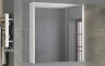 Зеркальный шкаф Comforty Женева-75 дуб белый
