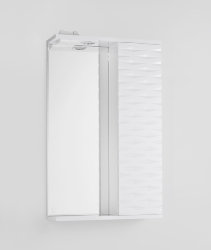 Зеркальный шкаф Style Line Папирус 50/С люкс, белый