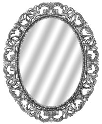 Зеркало Tessoro ISABELLA овальное с фацетом арт. TS-10210-S/L поталь серебро