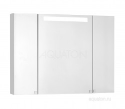 Зеркальный шкаф Акватон (Aquaton) Мадрид 100 со светильником белый 1A111602MA010
