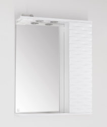 Зеркальный шкаф Style Line Папирус 70/С люкс, белый