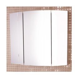 Зеркальный шкаф Comforty Лаура-75-3 белый