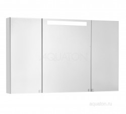 Зеркальный шкаф Акватон (Aquaton) Мадрид 120 со светильником белый 1A113402MA010