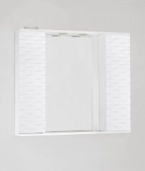 Зеркальный шкаф Style Line Папирус 90/С, белый