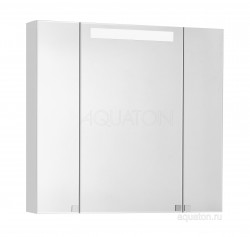Зеркальный шкаф Акватон (Aquaton) Мадрид 80 М со светильником белый 1A175202MA010
