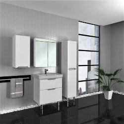Мебель для ванной Dreja Eco Q Plus 70, белый лак