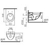 Унитаз подвесной VitrA Form 500 4305B003-0075 с сиденьем микролифт