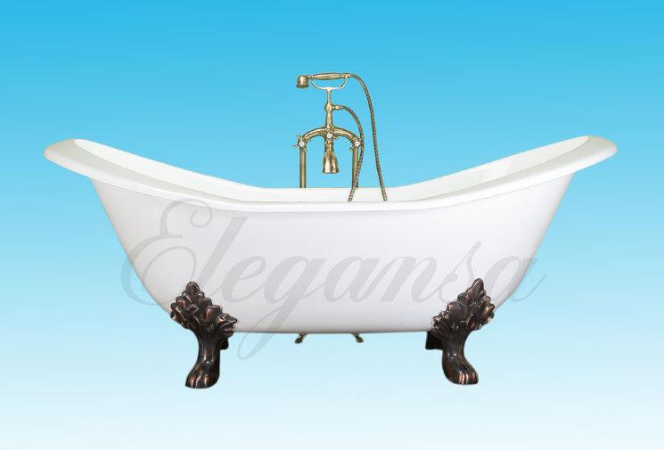 Чугунная ванна Elegansa Taiss bronze - 180x80