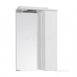 Зеркальный шкаф Акватон (Aquaton) Панда 50 правый белый 1A007402PD01R