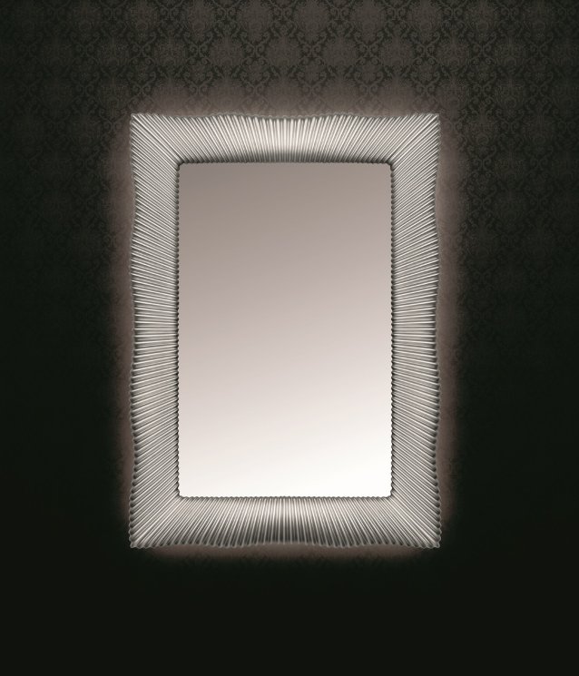 Зеркало Boheme Soho 522 с подсветкой 80x120 , серебро