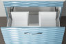 Мебель для ванной Style Line Ассоль 70 с 2 ящиками напольная Люкс PLUS, аквамарин