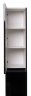 Шкаф-колонна Style Line Даймонд 30 подвесная, люкс черная, PLUS