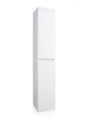 Шкаф-колонна Style Line Даймонд 30 подвесная, люкс белая, PLUS